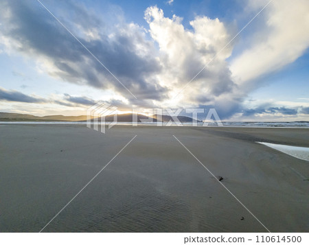 Sand storm at Dooey beach by Lettermacaward in County Donegal - Ireland 110614500