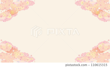 BG material-Sakura 6-2 vector 110615315