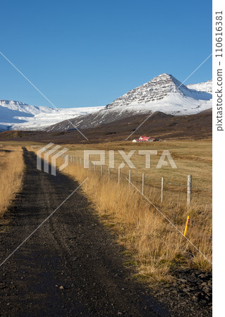 Autumn snow on the mountains, East Iceland Autumn snow on the mountains, East Iceland 110616381