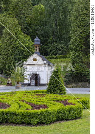 Luhacovice, picturesque spa town in Southern Moravia, Czech Republic 110616405