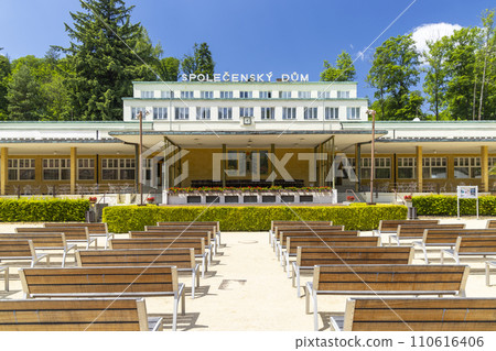 Luhacovice, picturesque spa town in Southern Moravia, Czech Republic 110616406