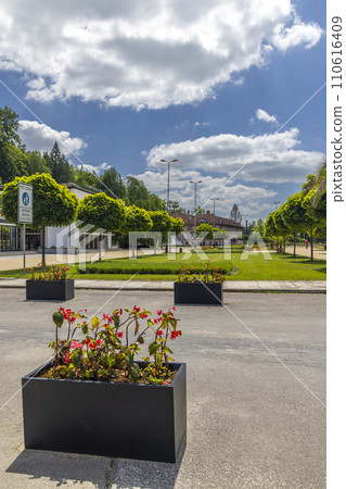 Luhacovice, picturesque spa town in Southern Moravia, Czech Republic 110616409