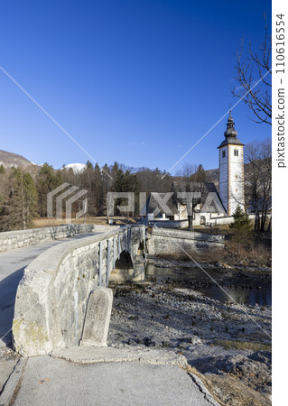 Sv. Janez Krstnik church, Ribcev Laz, Bohinj, Triglav national park, Slovenia 110616554