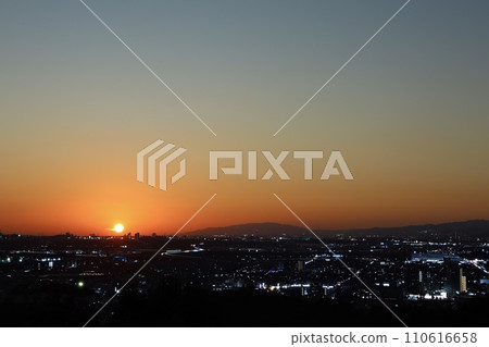 kyoto, evening scene, sunset 110616658