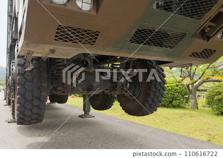 Ground Self-Defense Force Type 12 surface-to-ship guided missile launcher jack-up 110616722