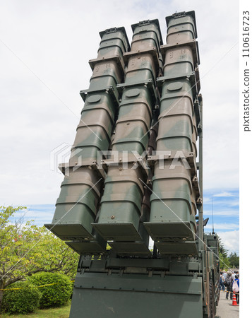Ground Self-Defense Force Type 12 surface-to-ship guided missile launcher 110616723
