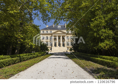 Margaux castle (Chateau Margaux), Medoc, Bordeaux, Aquitaine, France 110616796