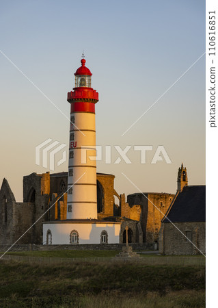 Saint-Mathieu Lighthouse, Pointe Saint-Mathieu in Plougonvelin, Finistere, France 110616851