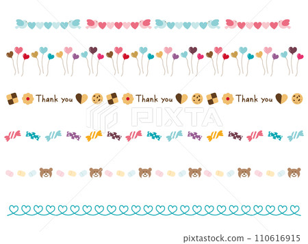 白色情人節裝飾邊框集 110616915