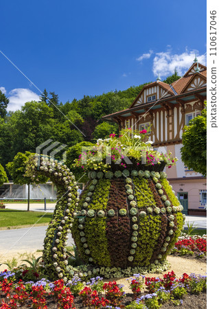 Luhacovice, picturesque spa town in Southern Moravia, Czech Republic 110617046