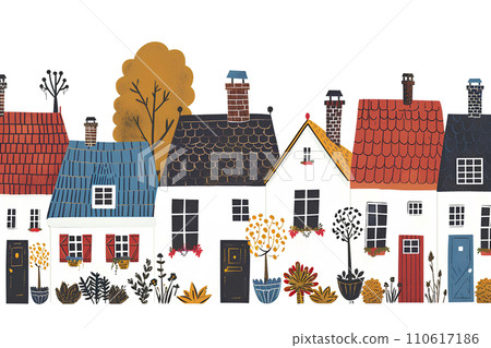 多彩手繪城市景觀-1 110617186