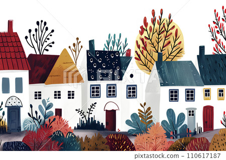 多彩手繪城市景觀-1 110617187