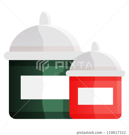 Kitchen furniture vector illustration. Decorative kitchen elements and comfortable furnishings create welcoming space Culinary adventures come to life in kitchens adorned with stylish furniture 110617322