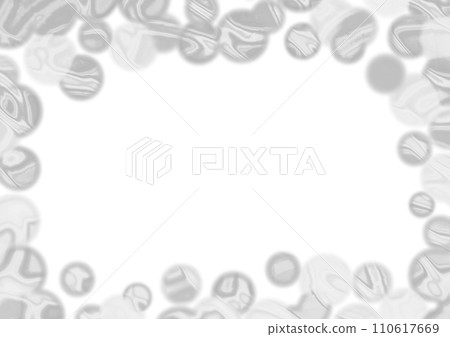 Monochrome polka dot frame illustration material Monochrome polka dot frame illustration material 110617669