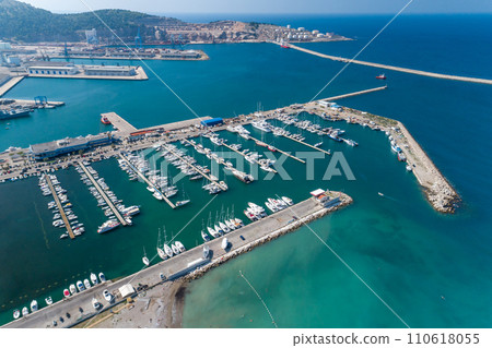 Aerial view of marina in Bar 110618055