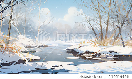 冬季自然風光 冬季自然風光 110619496