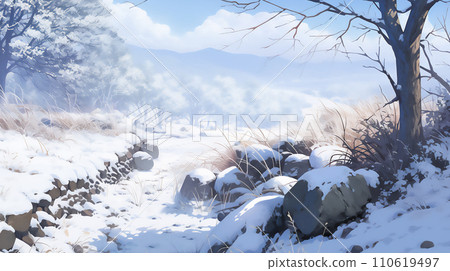 winter nature scenery winter nature scenery 110619497
