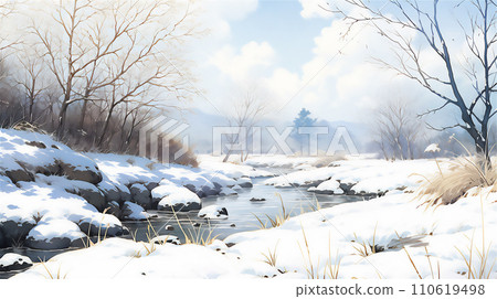 winter nature scenery winter nature scenery 110619498