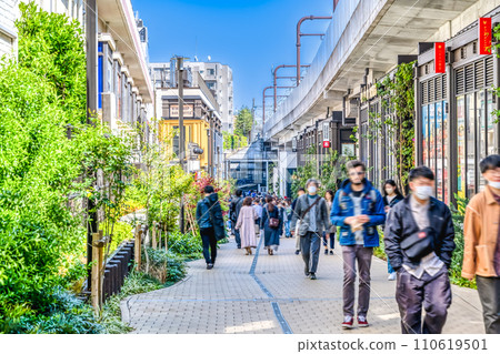 東京下北澤站世田谷的街景 110619501