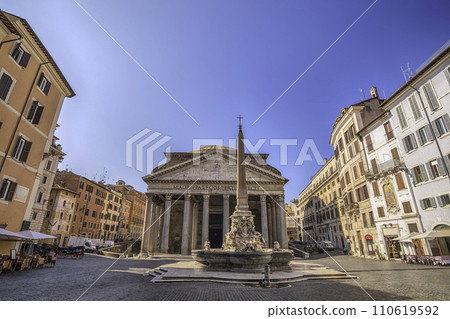 Rome Italy, city skyline at Rome Pantheon Piazza della Rotonda 110619592