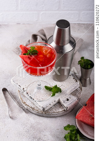Fresh watermelon cocktail or mocktail Fresh watermelon cocktail or mocktail 110620272