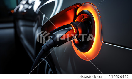 Image of charging an EV car 110620412