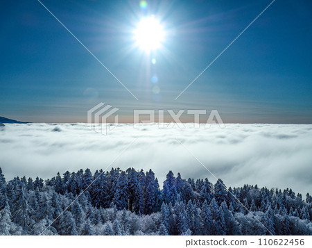 從新穗高纜車西穗高出口眺望北阿爾卑斯山的壯麗景色 110622456