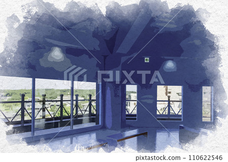 Watercolor style Mikuni Minato Sakai City Ryusho Museum Observation Room Sakai City, Fukui Prefecture Watercolor style Mikuni Minato Sakai City Ryusho Museum Observation Room Sakai City, Fukui Prefecture 110622546