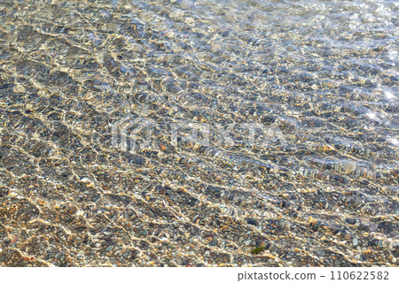Transparent water flow river water surface park material 110622582