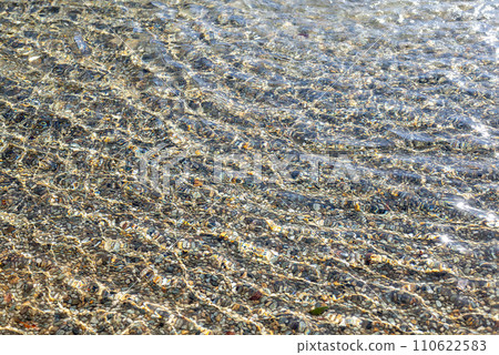 Transparent water flow river water surface park material 110622583