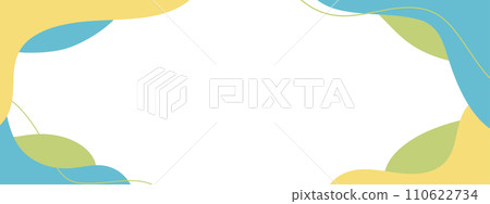 Fluid shape frame Abstract loose frame of fluid/liquid Yellow, blue, green, horizontal, horizontal material Fluid shape frame Abstract loose frame of fluid/liquid Yellow, blue, green, horizontal, horizontal material 110622734