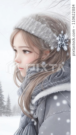 AI插畫75個來自雪域的美少女 110622884