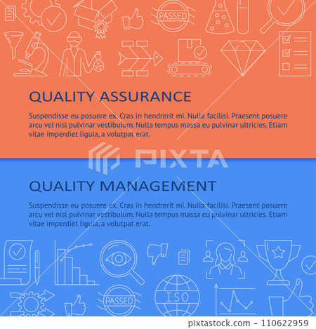 Quality assurance and management banner templates 110622959