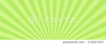 簡約濃線旭日綠黃綠色材質banner背景橫幅 110623263