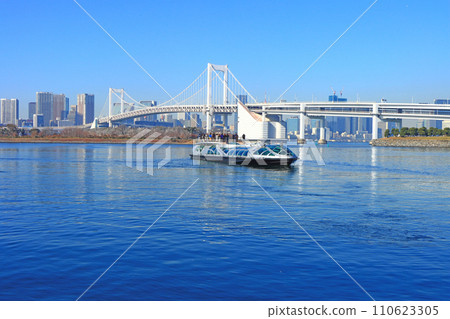 Minato-ku, Tokyo, Odaiba and water bus scenery Minato-ku, Tokyo, Odaiba and water bus scenery 110623305