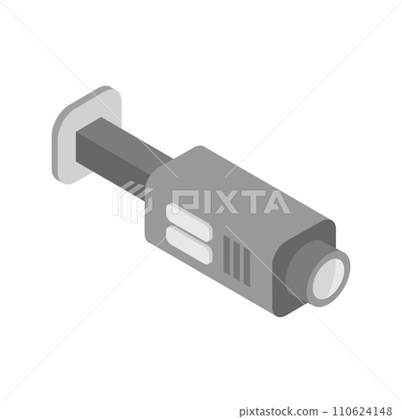 Surveillance camera isometric Surveillance camera isometric 110624148