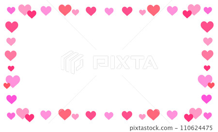 Heart frame template 16:9 Heart frame template 16:9 110624475