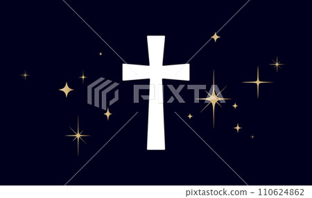 Christian religious cross sign 110624862