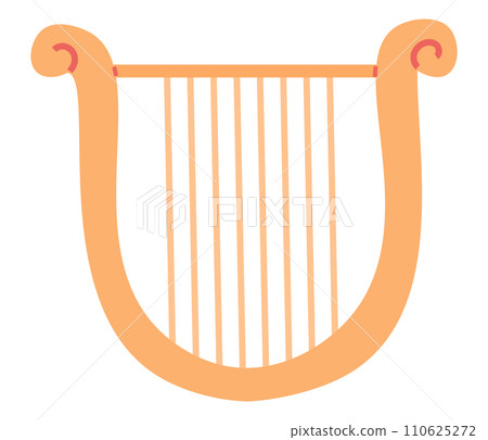 Musical instruments vector illustration. Orchestral equipment blends seamlessly, creating harmonious musical landscape Instruments come alive, shaping rhythmic and melodic masterpiece. Yellow harp Musical instruments vector illustration. Orchestral equipment blends seamlessly, creating harmonious musical landscape Instruments come alive, shaping rhythmic and melodic masterpiece. Yellow harp 110625272