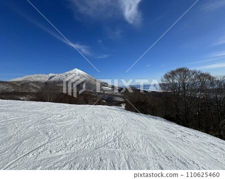 Mt. Bandai seen from the south area of Nekoma Mountain in Fukushima Prefecture in January 2024 Mt. Bandai seen from the south area of Nekoma Mountain in Fukushima Prefecture in January 2024 110625460