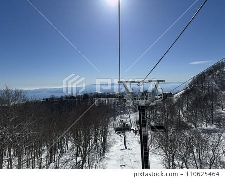 2024年1月,從連接福島縣貓馬山南北地區的纜車上看到的豬苗代湖 2024年1月,從連接福島縣貓馬山南北地區的纜車上看到的豬苗代湖 110625464