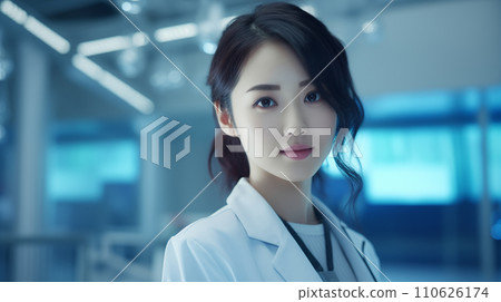 一套白色衣服的一位小姐 110626174