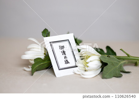白菊花和淨化鹽 白菊花和淨化鹽 110626540