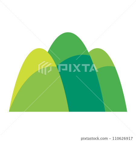 Color style icon representing mountains 110626917