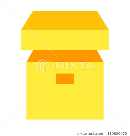 Color style icon representing a box Color style icon representing a box 110626970