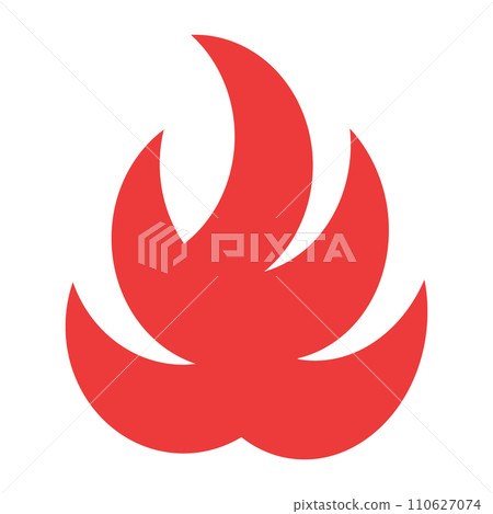 Color style icon representing flame 110627074