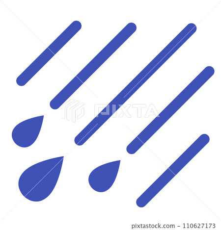 Color style icons representing water, rain, drops, drops 110627173