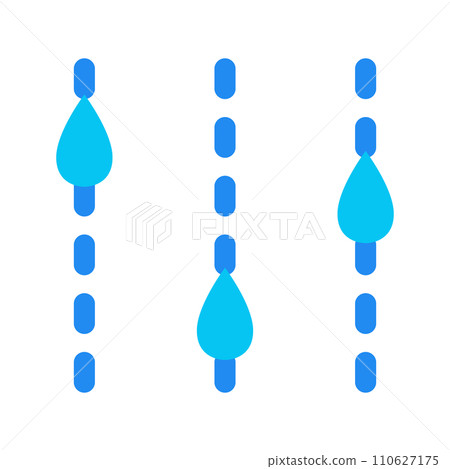 代表水、雨、滴、滴的顏色樣式圖標 110627175