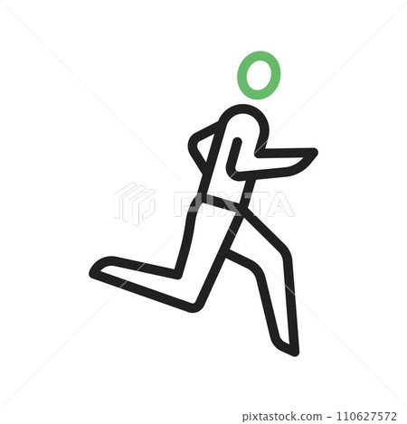 Person Running icon vector image. 110627572