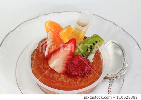 Alcohol pastry on a white background Alcohol pastry on a white background 110628382
